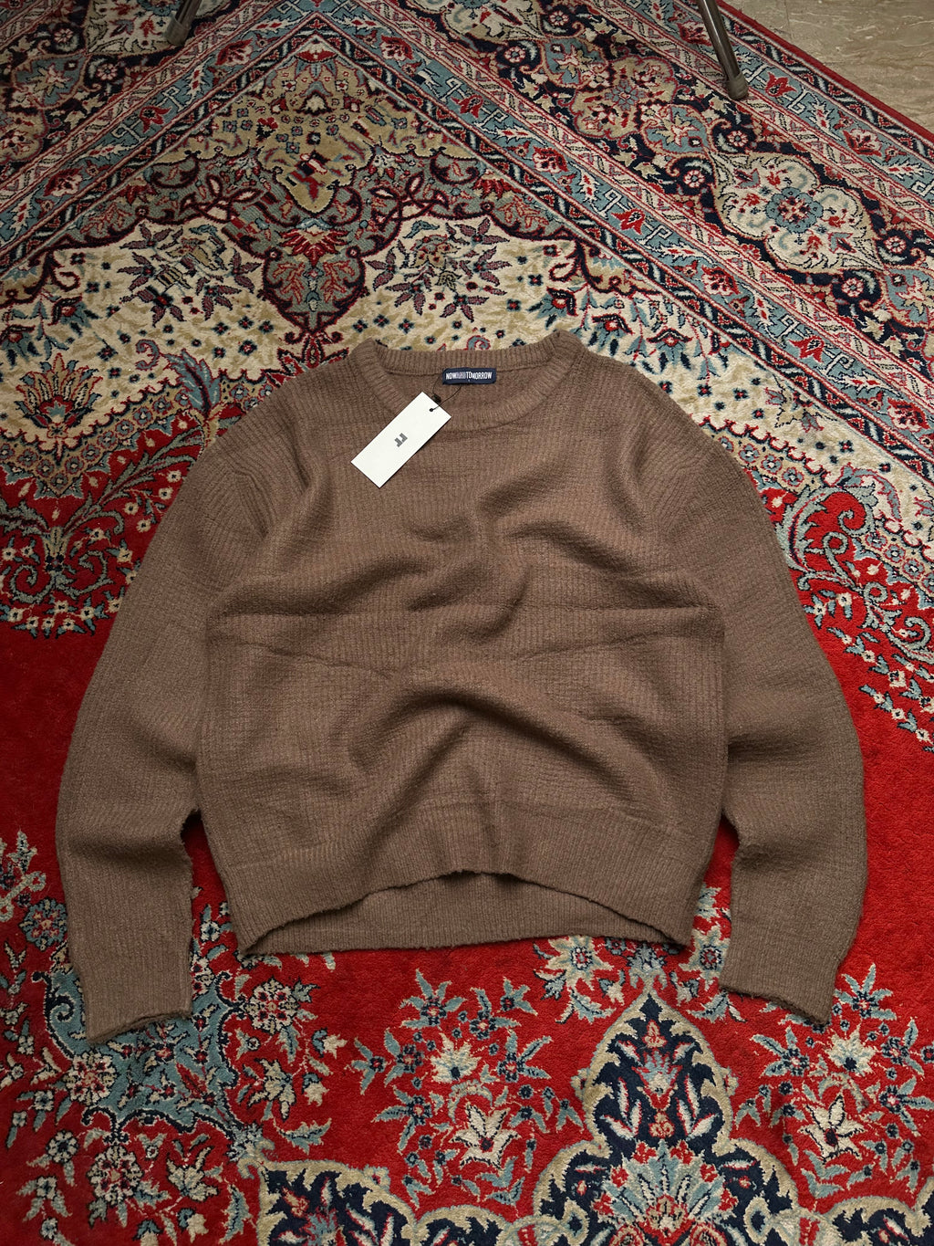 NOW AND TOMORROW RELAXED FIT SWEATER COTTON BLEND