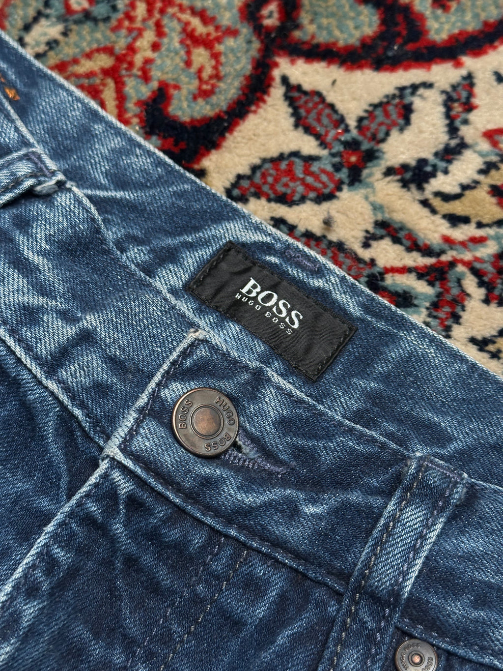 HUGO BOSS ALABAMA COMFORT FIT(STRAIGHT FIT) NON-STRETCH JEANS