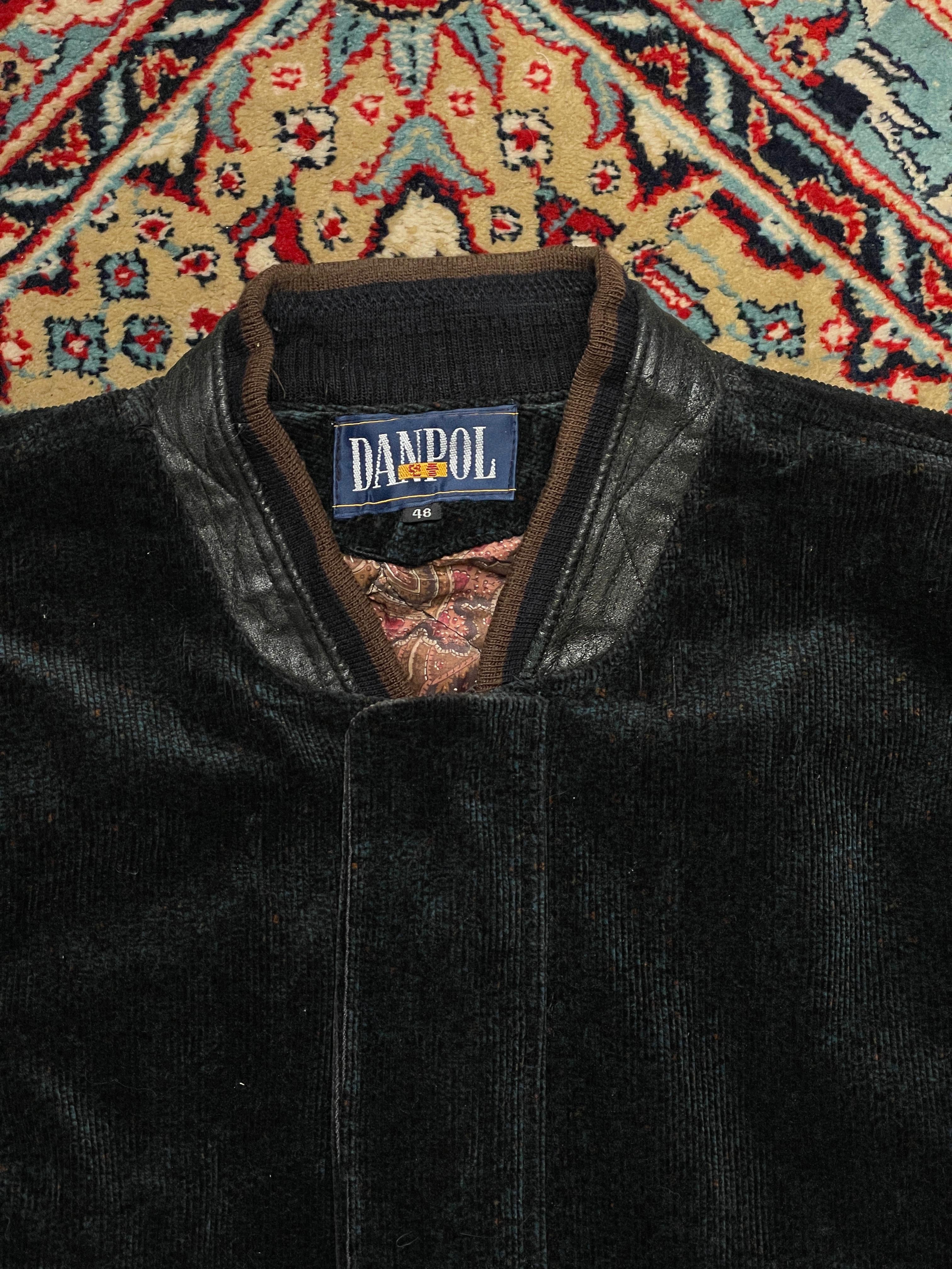 Danpol VINTAGE RELAXED CROPPED SUEDE BOMBER JACKET