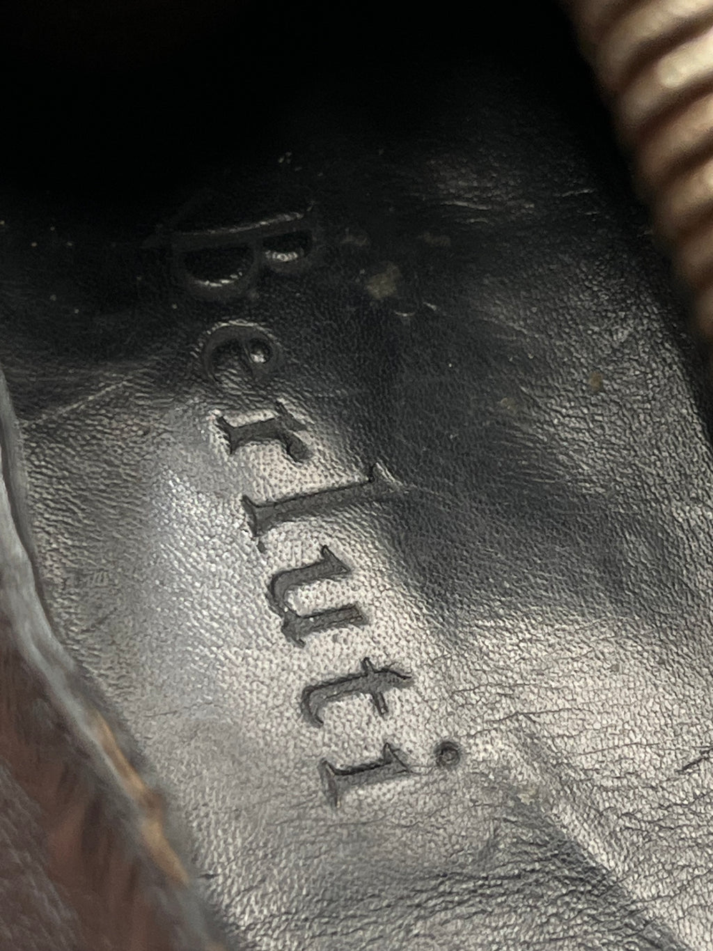 Berluti Alessandro Nero Grigio Black Leather Sleek Lace Up Oxfords