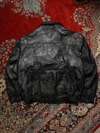 TLW Vintage Patchwork Leather Bomber Jacket