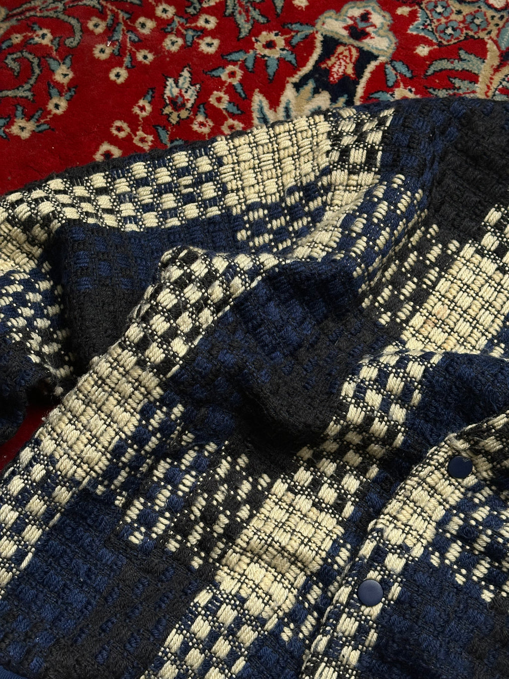 OIL RICE KNITTED RELAXED BOMBER JACKET