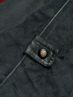 GAILY LIFE RELAXED BOXY SUEDE HARRINGTON JACKET