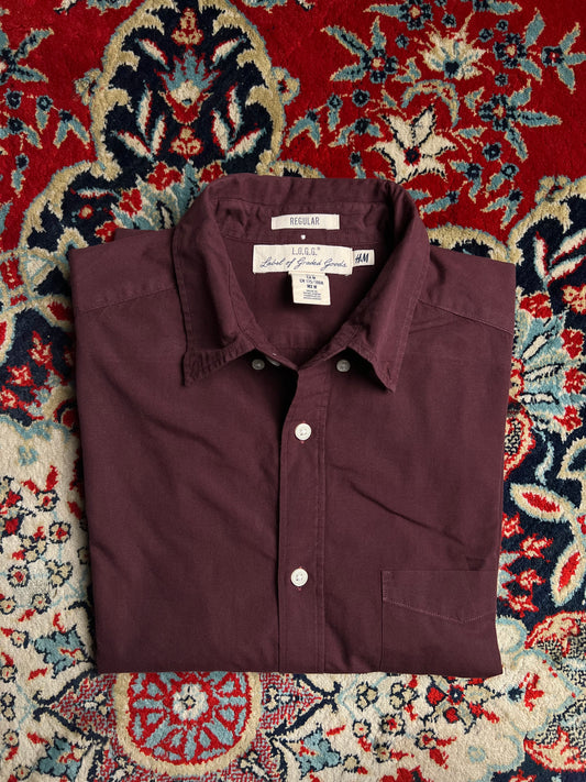 H&M LOGG CASUAL BUTTON DOWN SHIRT