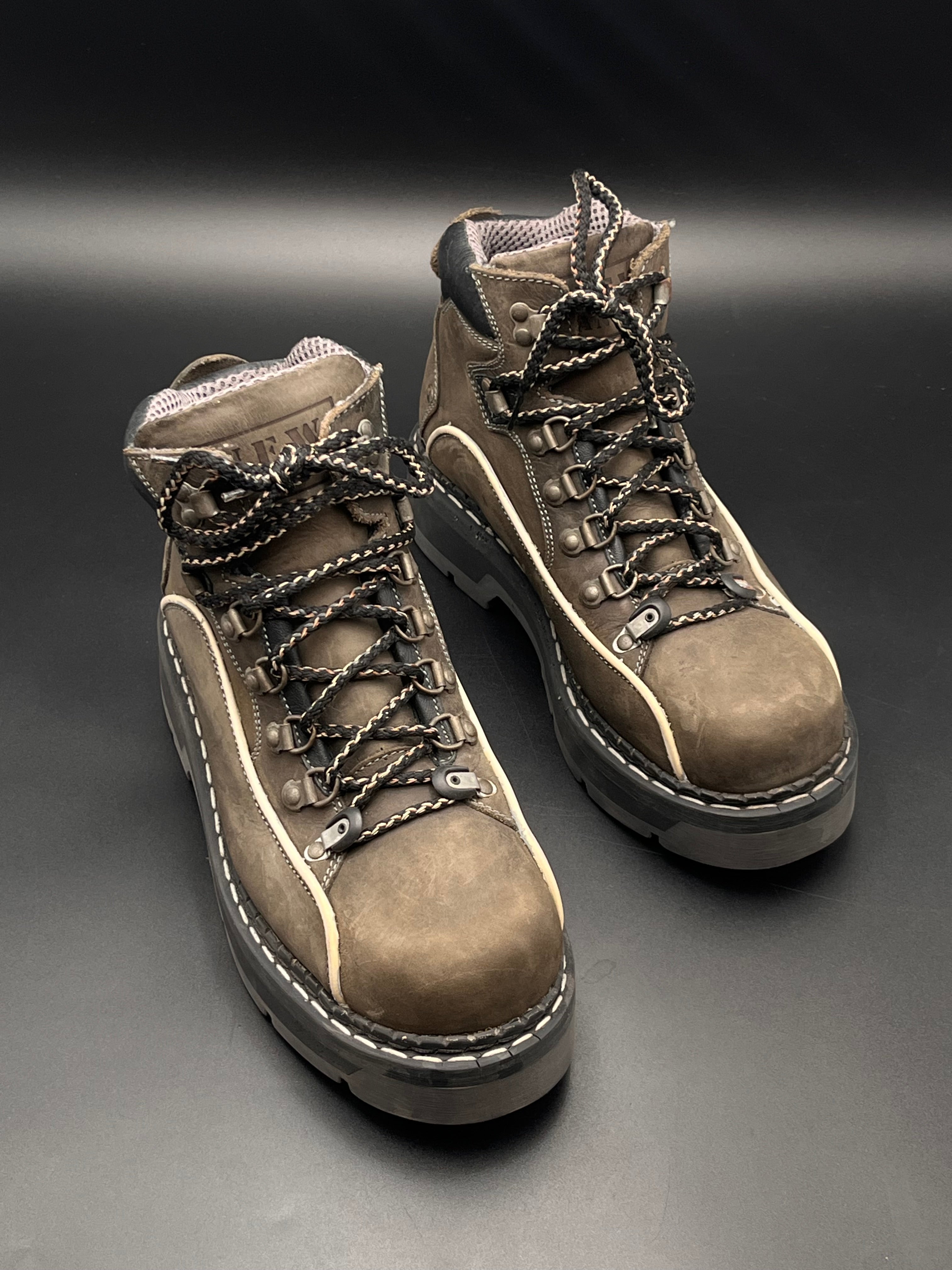 New Lander Men's Leather Chunky Boots