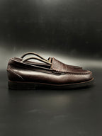 Rockport ADIPPRENE BROWN LEATHER PENNY LOAFERS - 45