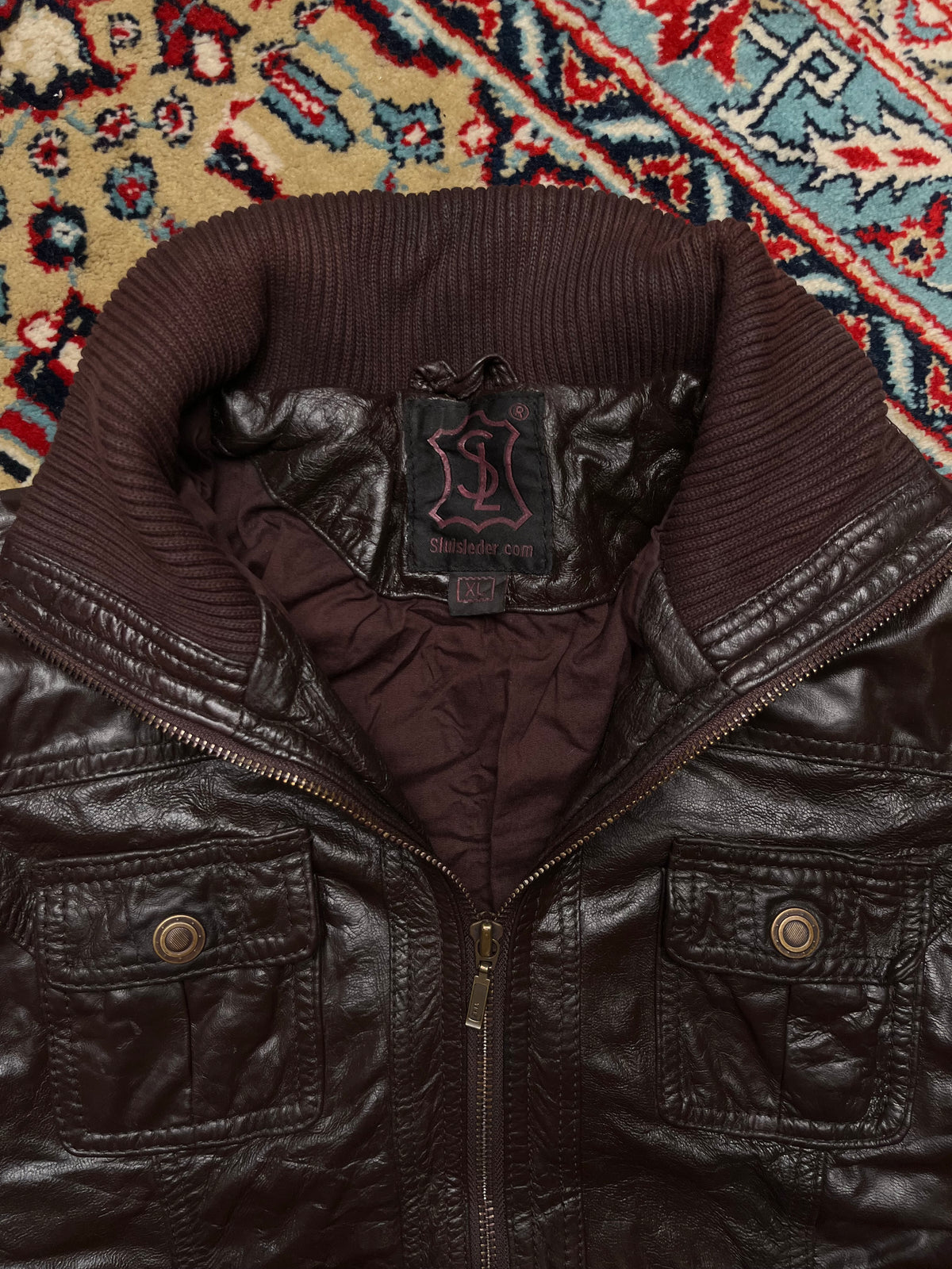 Sluisleder Dark Brown Leather Jacket