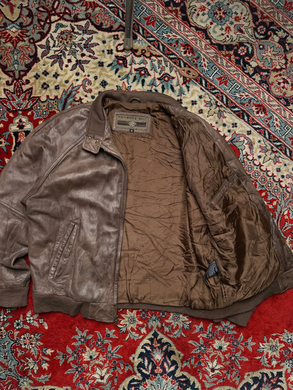 VINTAGE MEMBERS ONLY RELAXED LEATHER JACKET