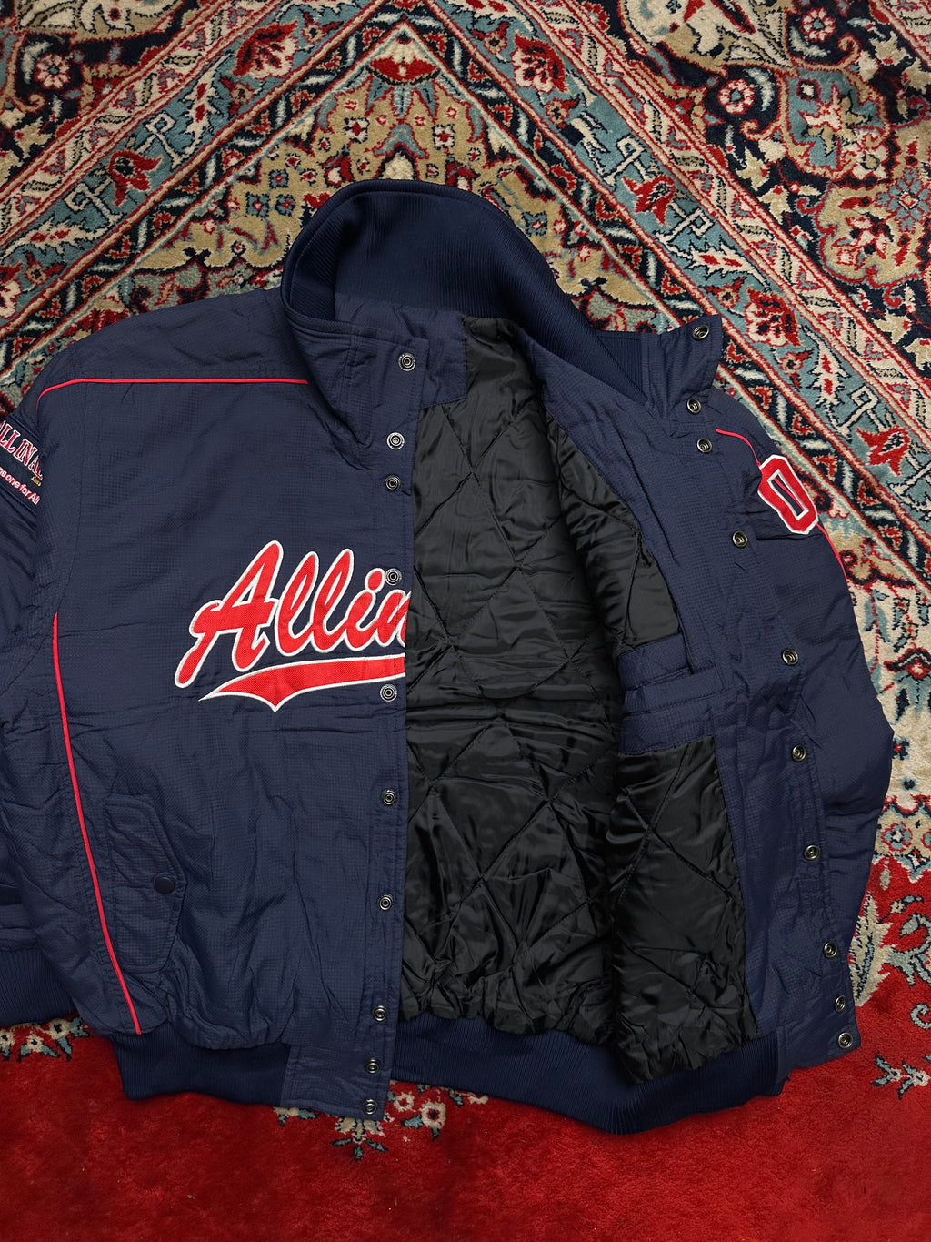 ALL IN ALL VINTAGE RELAXED FIT VARSITY JACKET