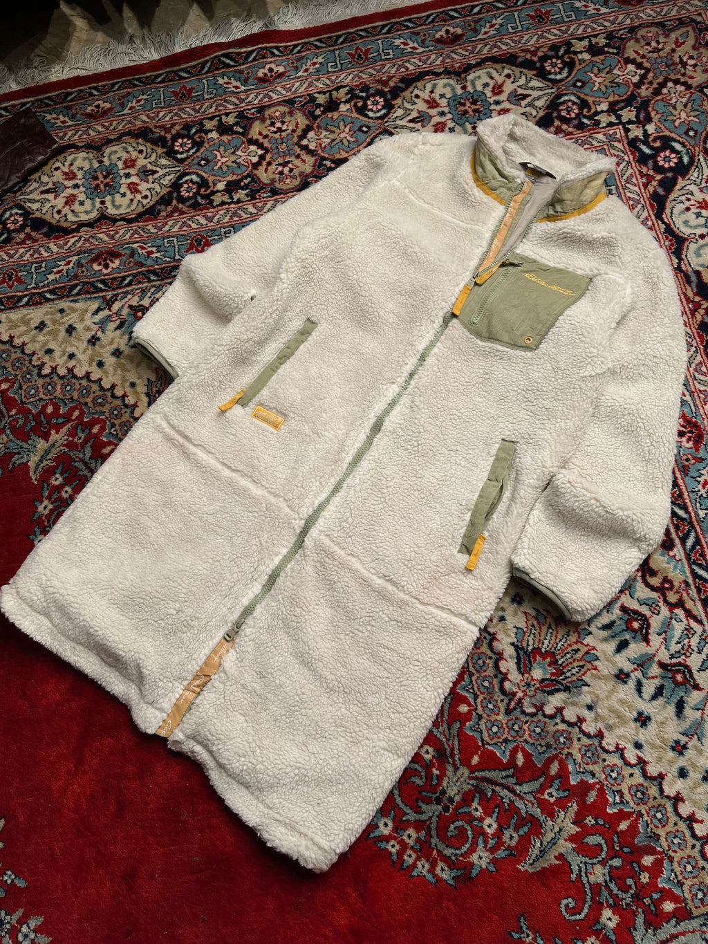 Eddie Bauer Long Sherpa Fleece Coat