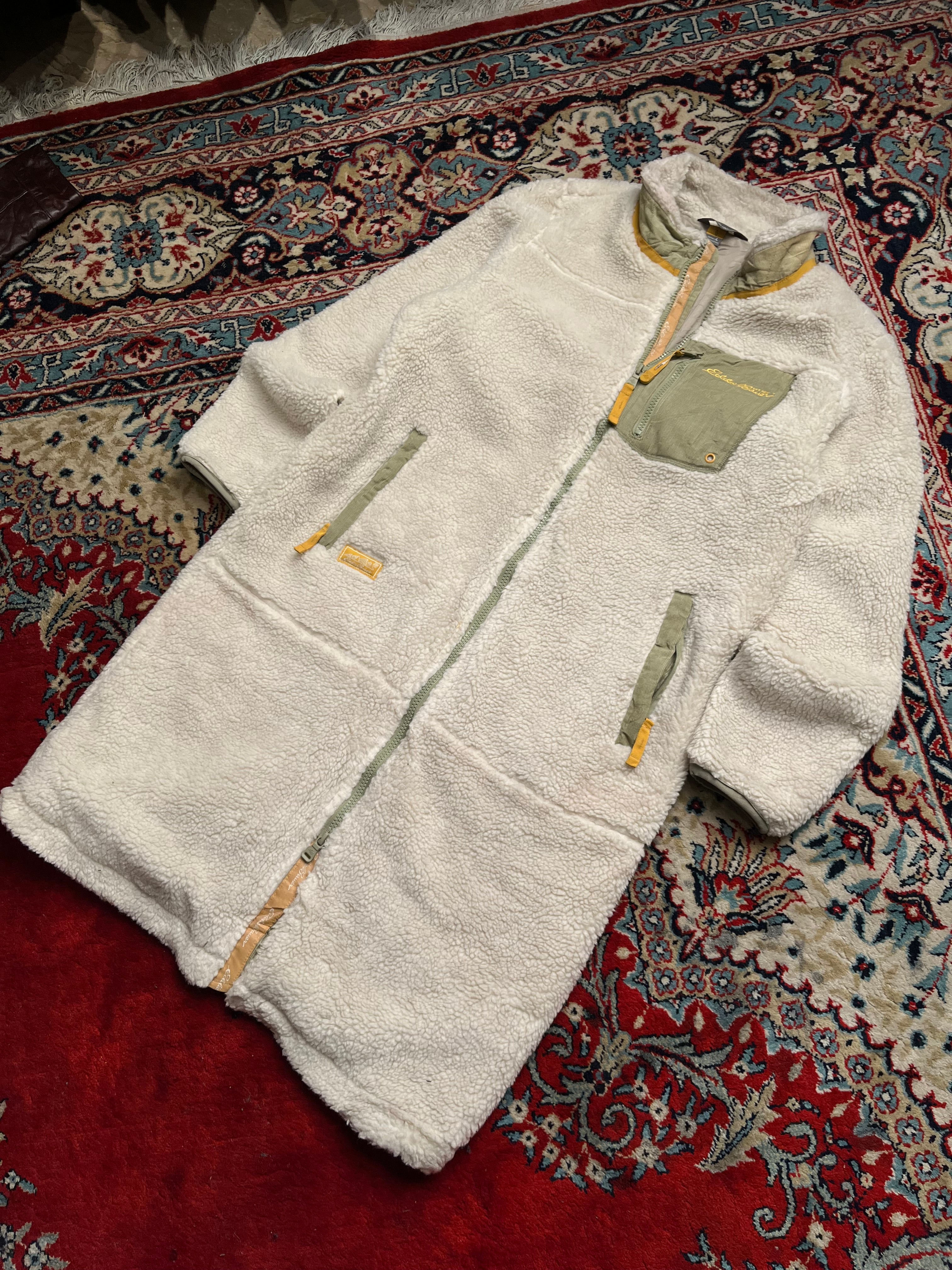 Eddie Bauer Long Sherpa Fleece Coat