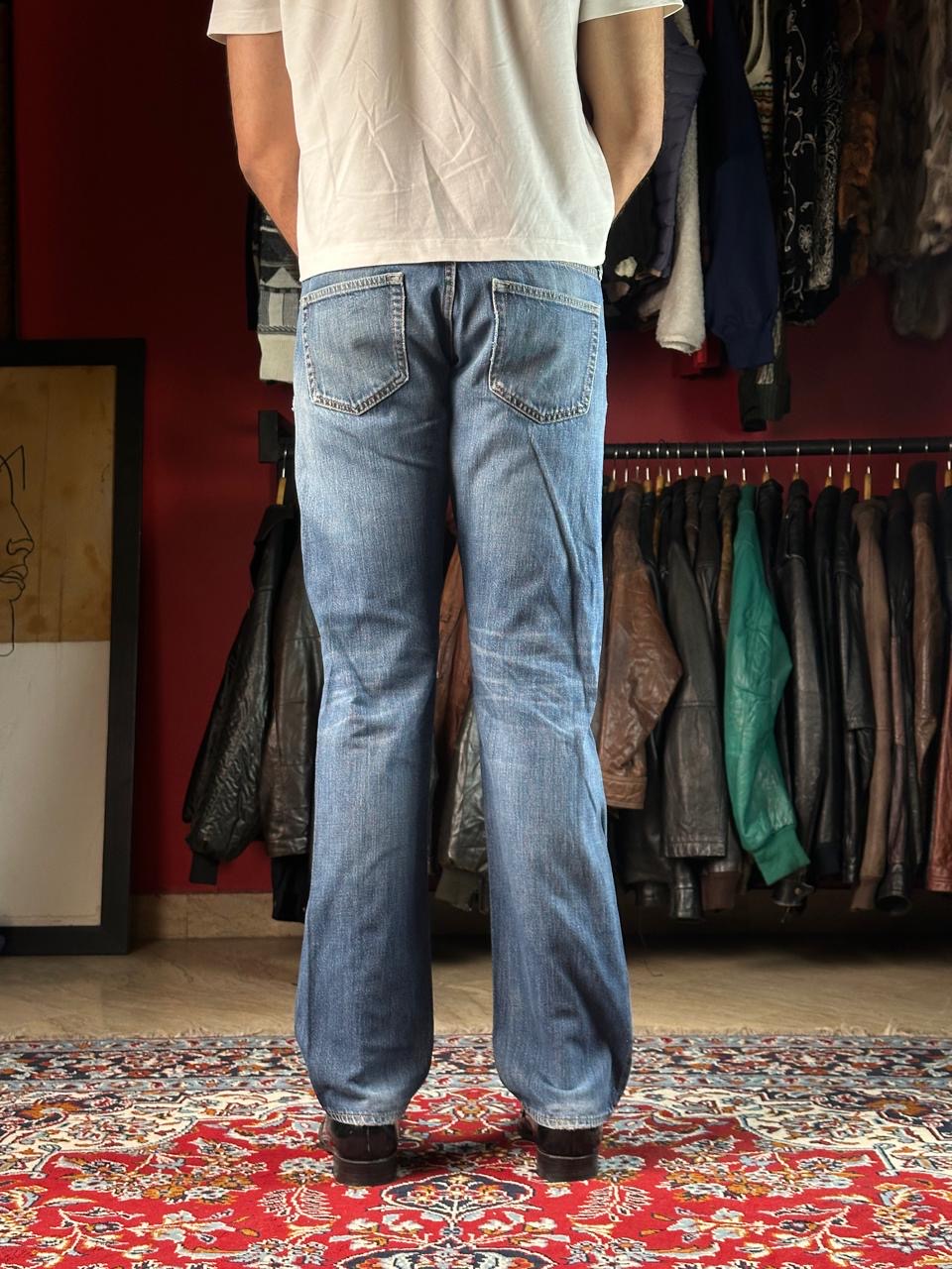Uniqlo Jeans Medium Blue Wash Straight FIT Jeans - 34
