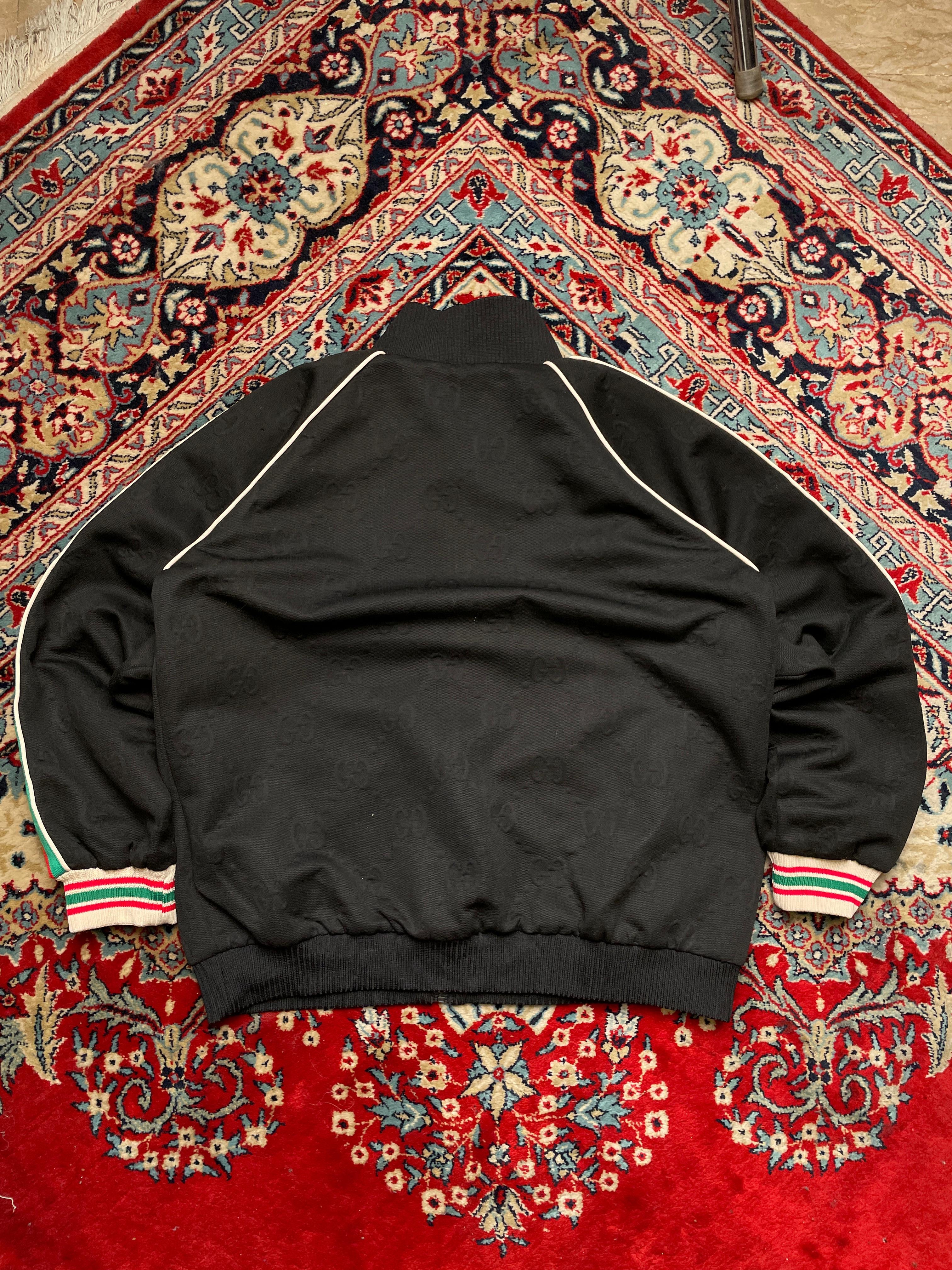 Gucci LOGO ALL OVER RELAXED FIT TRACK JACKET