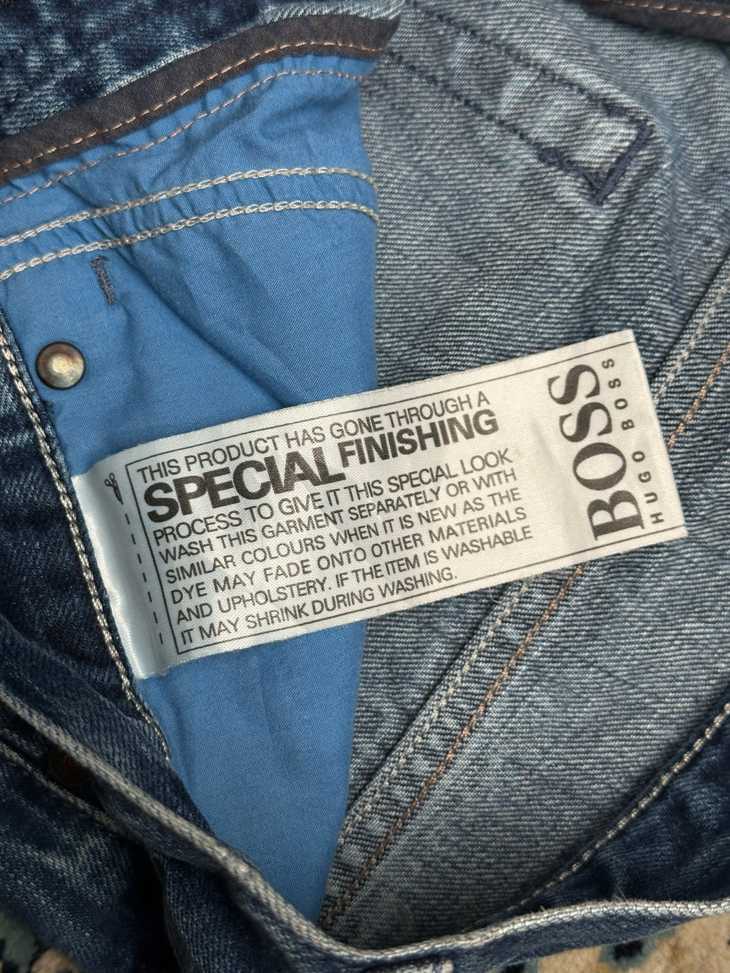 HUGO BOSS ALABAMA COMFORT FIT(STRAIGHT FIT) NON-STRETCH JEANS