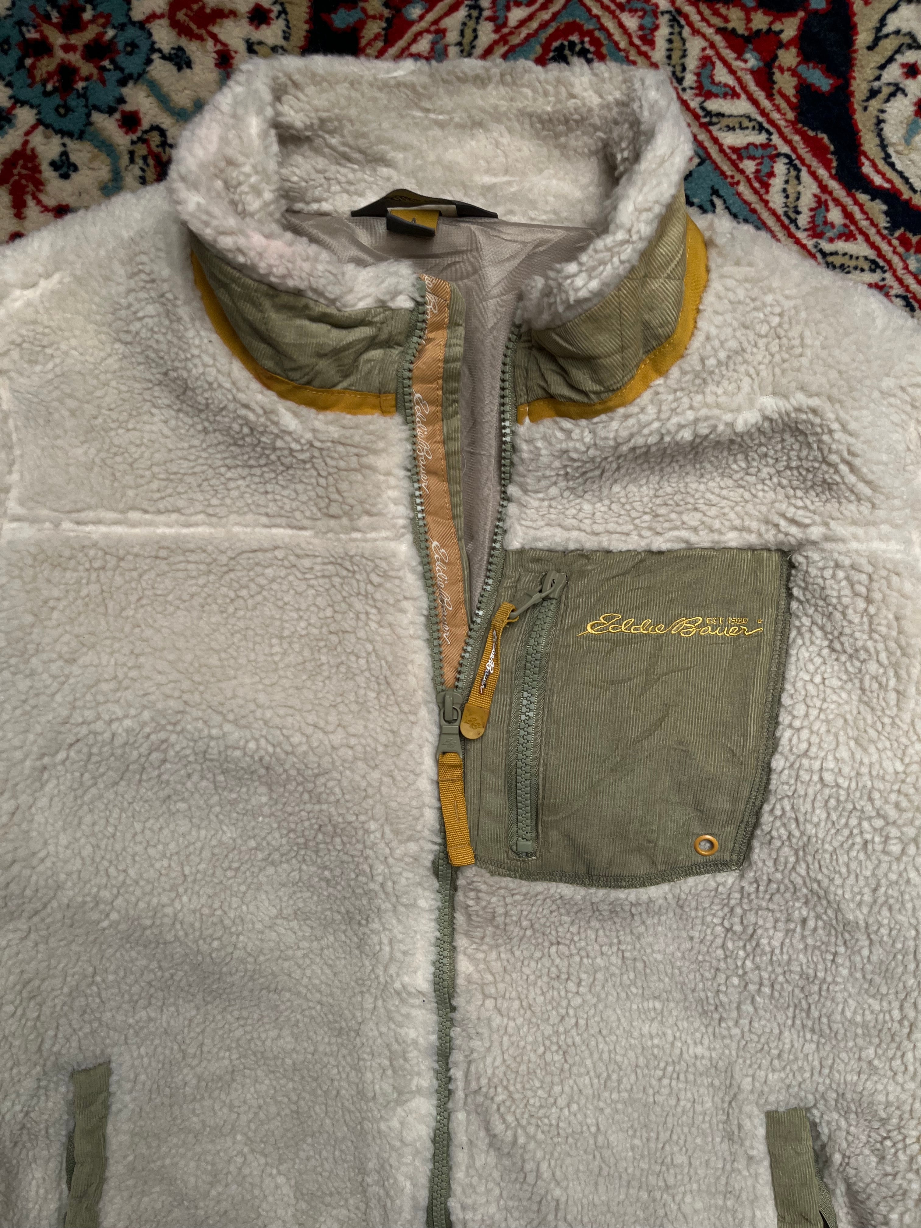 Eddie Bauer Long Sherpa Fleece Coat