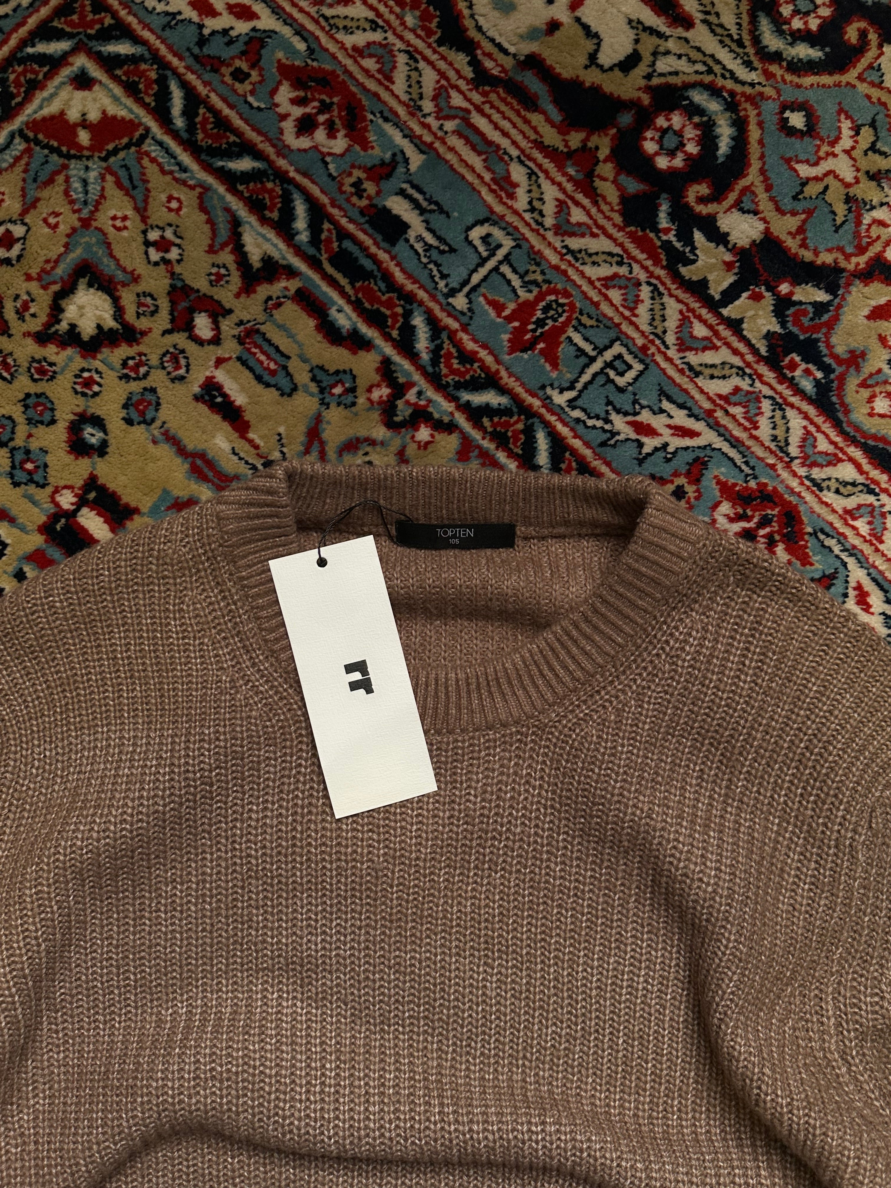 TopTen Brown Knitted Relaxed Fit Sweater