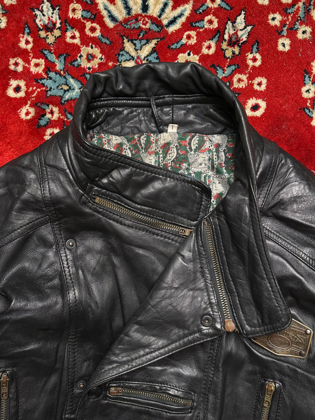 VINTAGE LIMITED CONCEPT LEATHER BOMBER JACKET