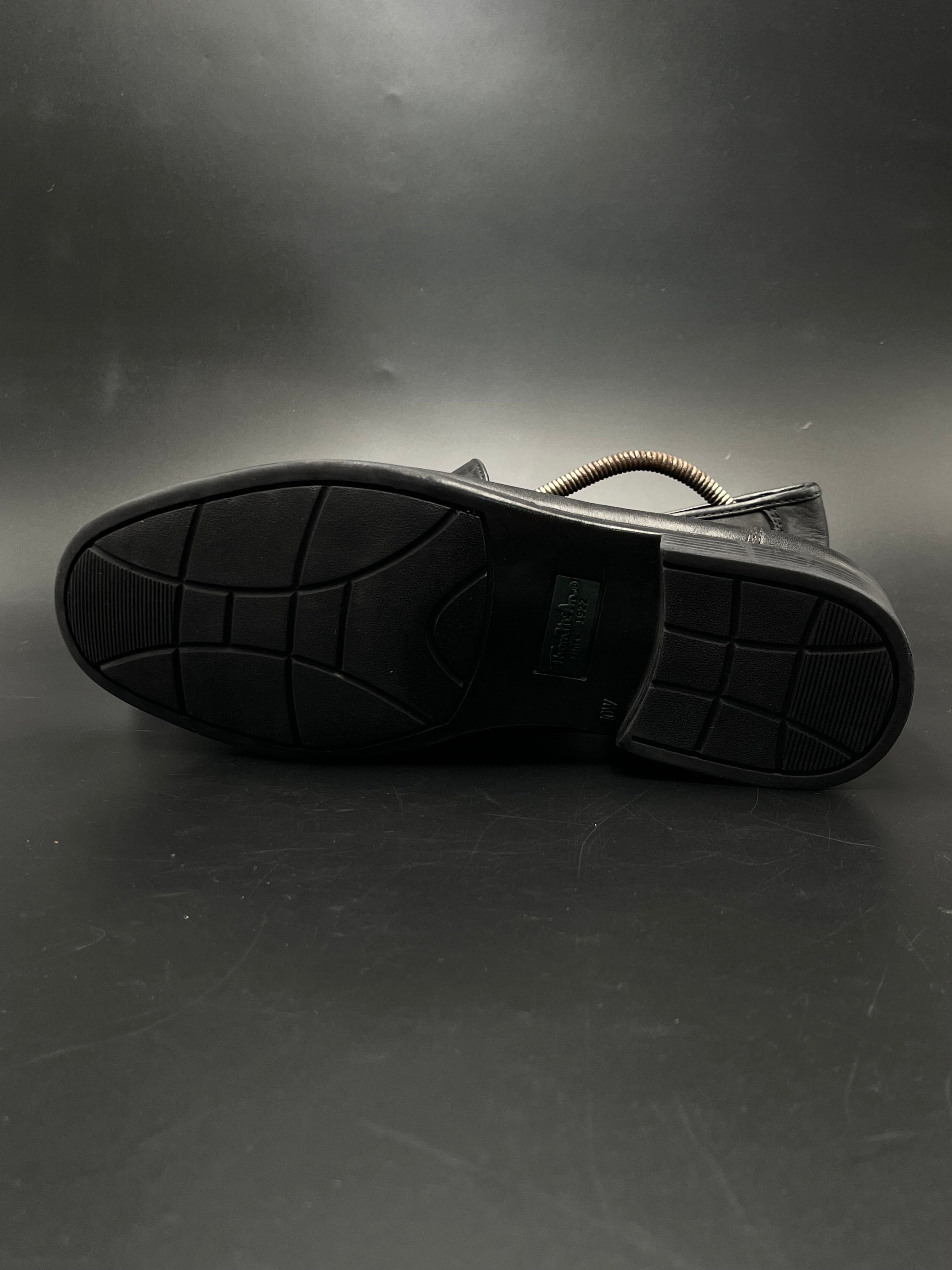 Thom McAn Black Leather Penny Loafers