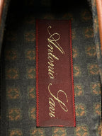 Antonio Ferri Brown Woven Leather Loafers