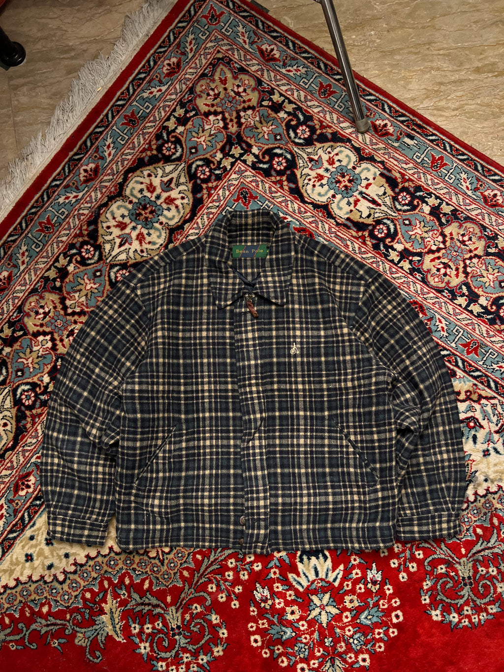 Bean Polo WOOL RELAXED CROPPED FIT JACKET