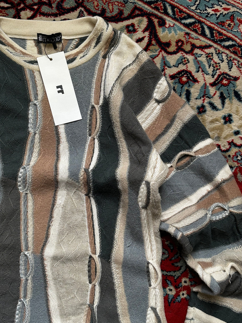 Merino Textured Heavyweight Handmade Sweater