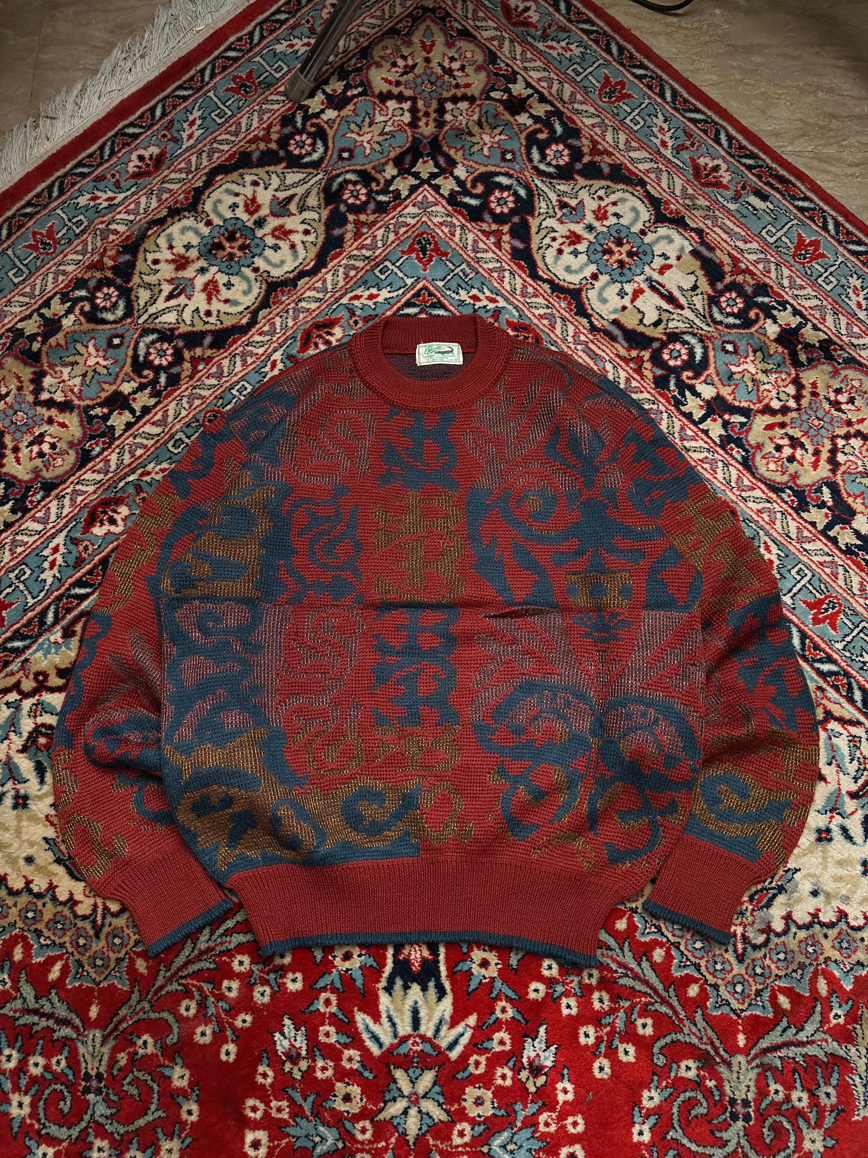 CROCODILE VINTAGE RELAXED FIT KNITTED SWEATER