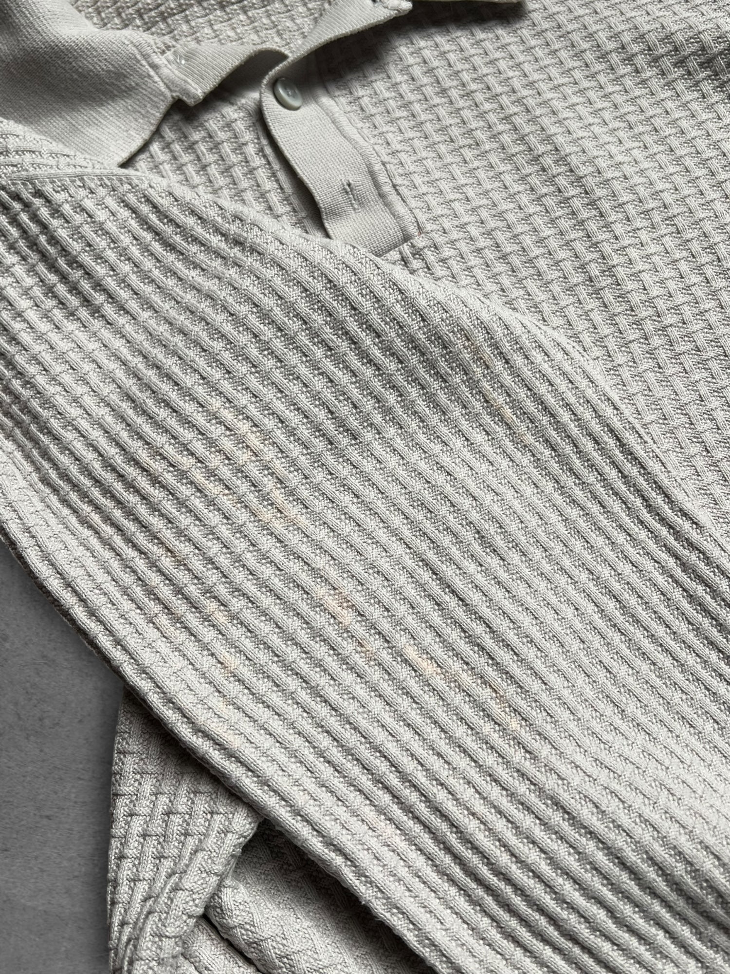 PRIMARK WAFFLE KNIT FULL SLEEVE POLO