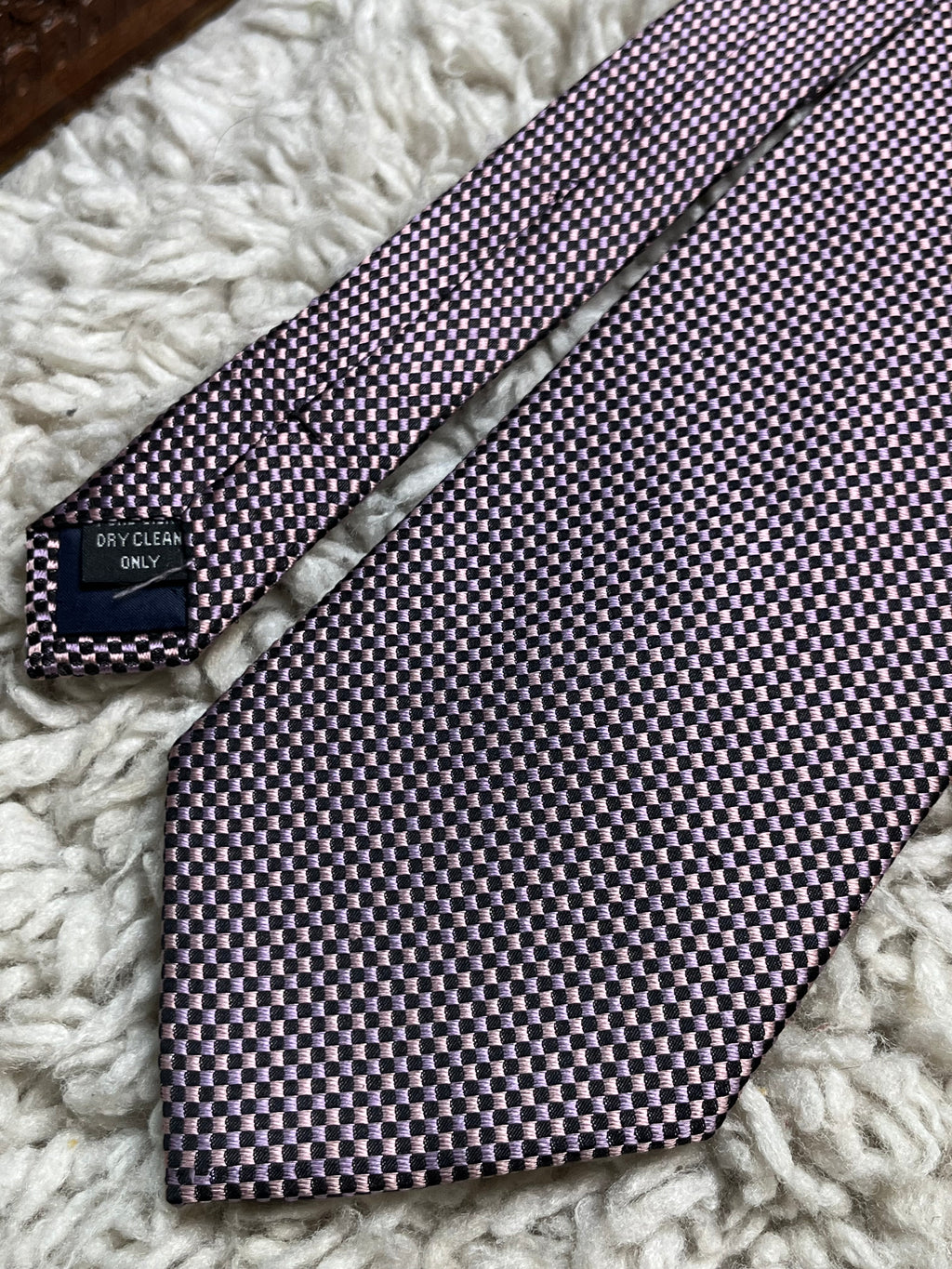 CEDARWOOD PURE SILK TEXTURED TIE
