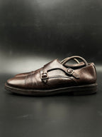 suit supply Double Monk Italian Made Leather Shoes - 42.5