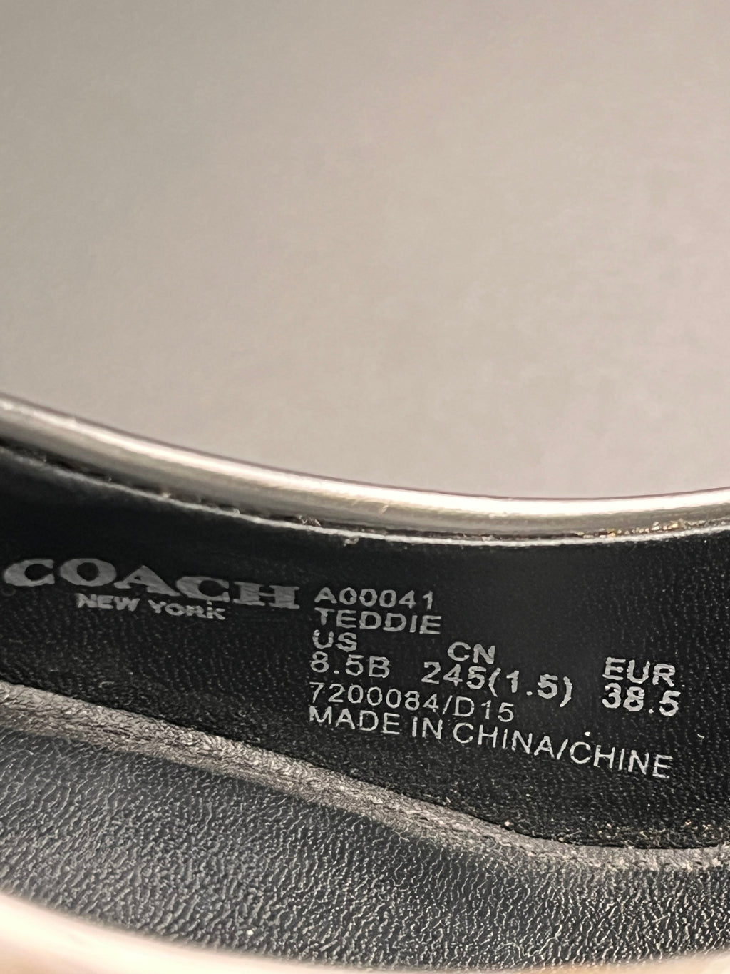 Coach Gunmetal Gray 80mm Heels