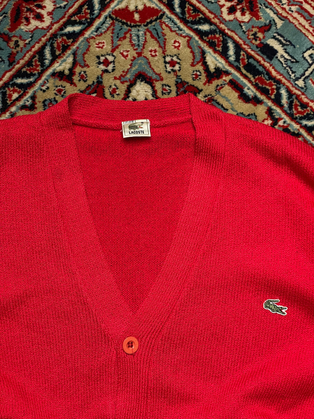 Lacoste RELAXED FIT CROPPED WOOL Cardigan