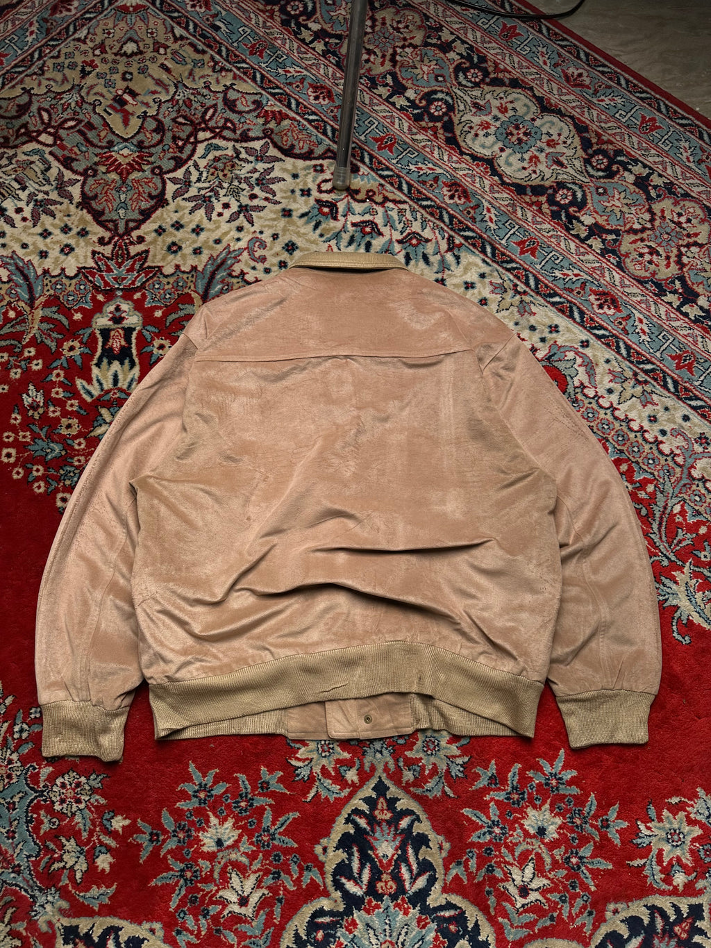 VINTAGE CLUB RELAXED SUEDE HARRINGTON JACKET