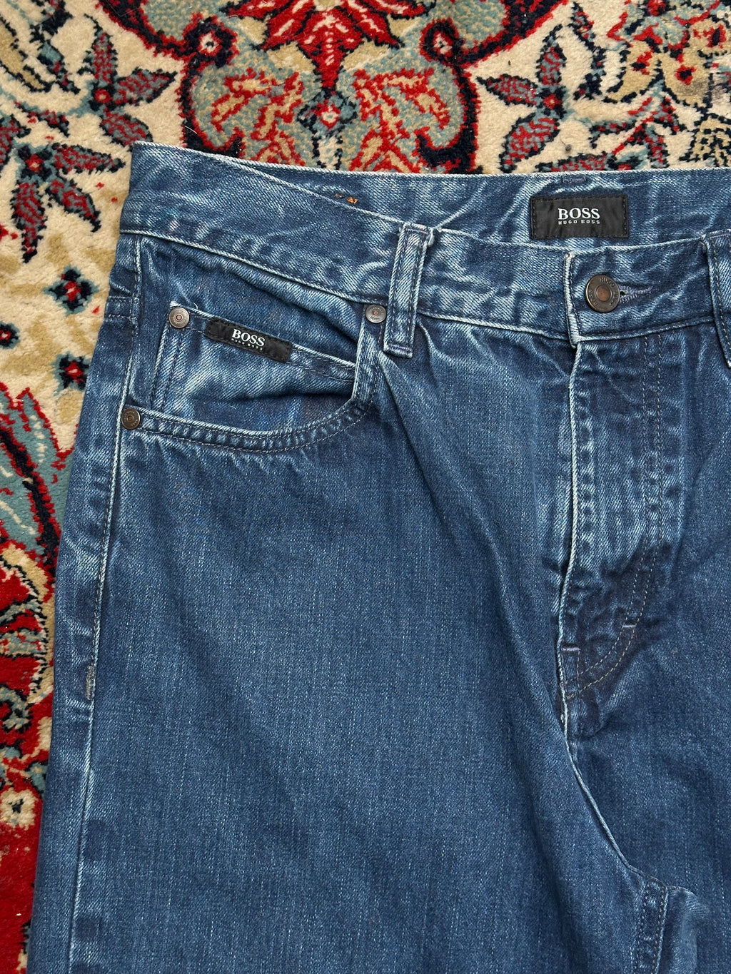 HUGO BOSS ALABAMA COMFORT FIT(STRAIGHT FIT) NON-STRETCH JEANS