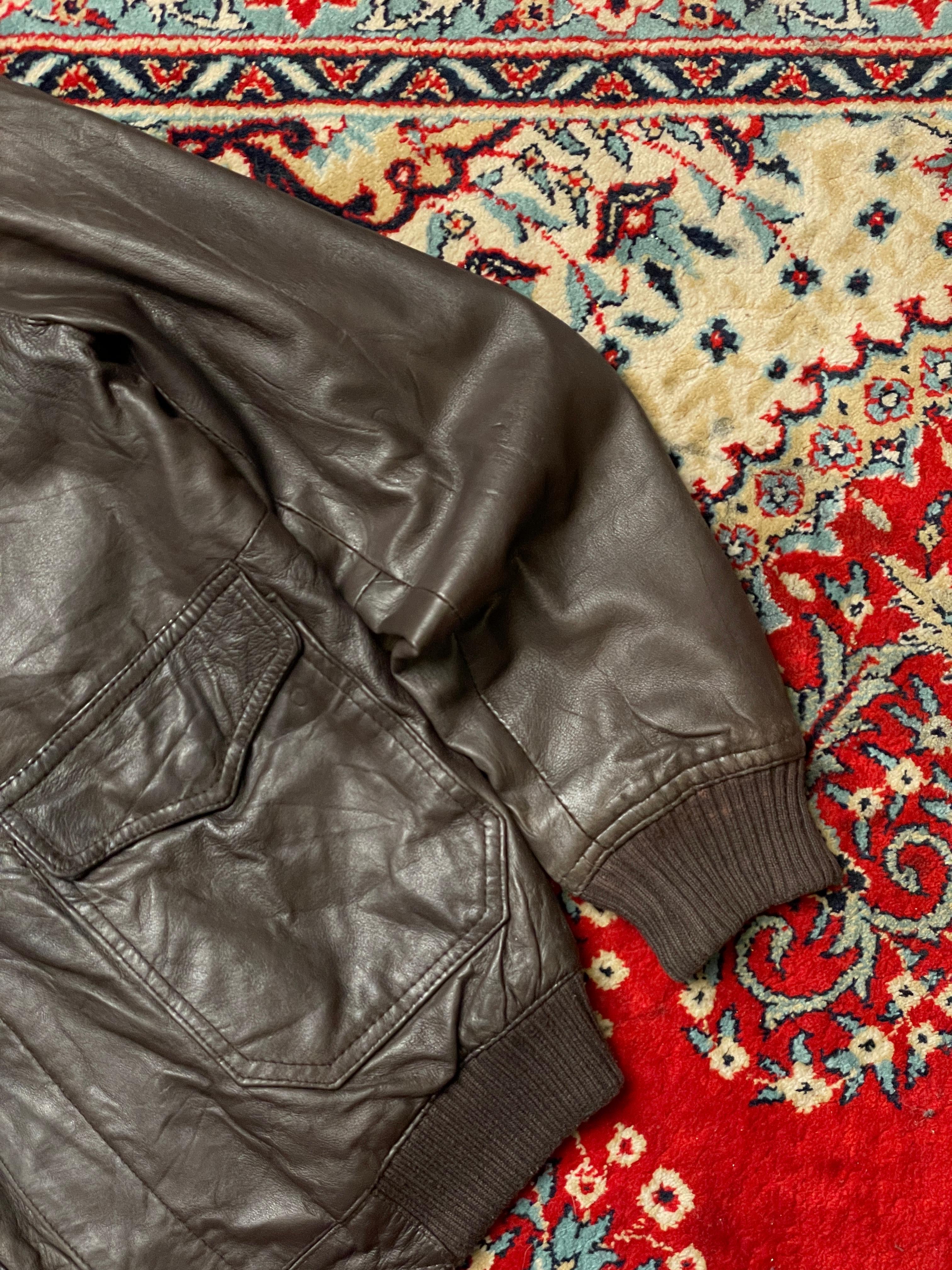 Tissaia VINTAGE RELAXED Leather Jacket