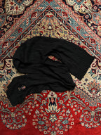 POLO RALPH LAUREN BLACK CABLE KNIT MUFFLER