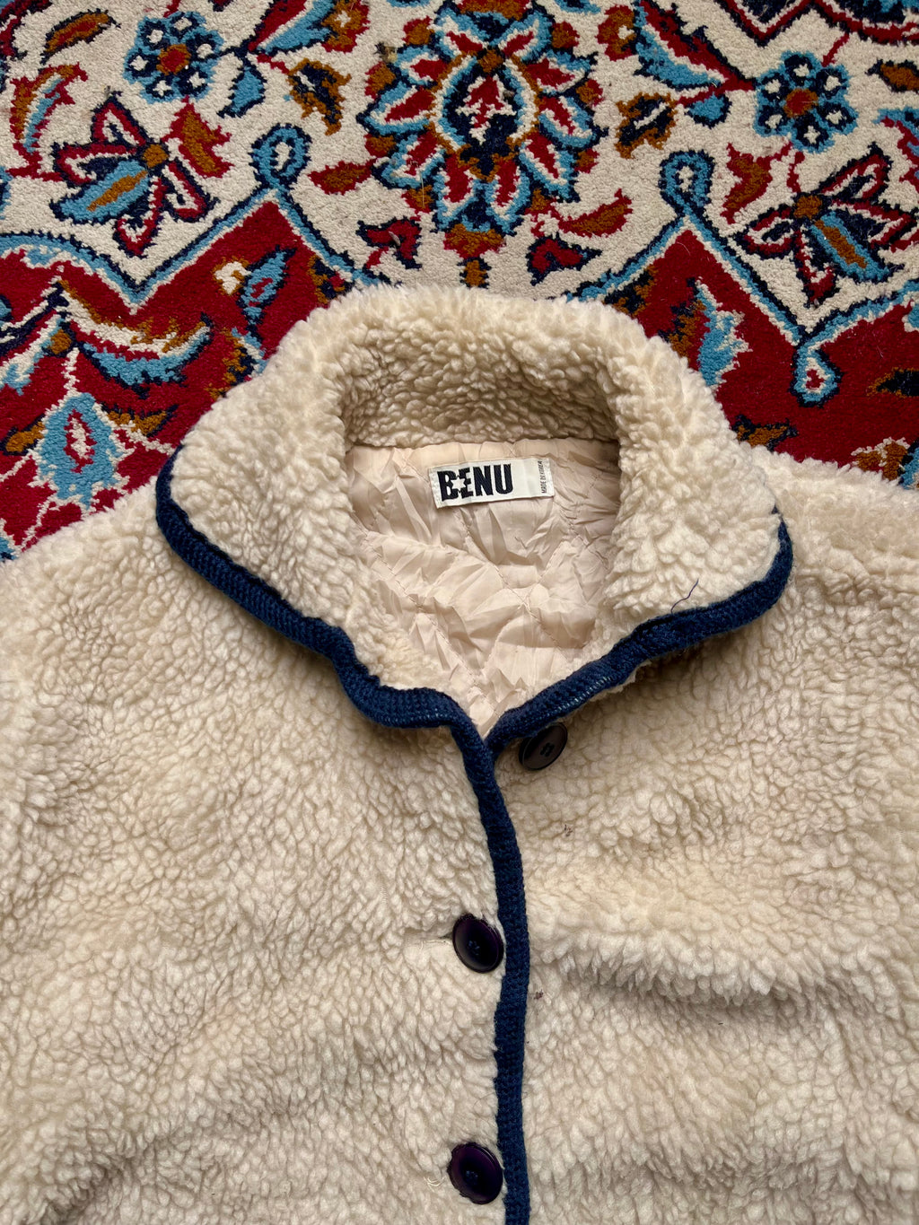 BENU Sherpa Fleece Button-Front Jacket