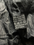 TLW Vintage Patchwork Leather Bomber Jacket