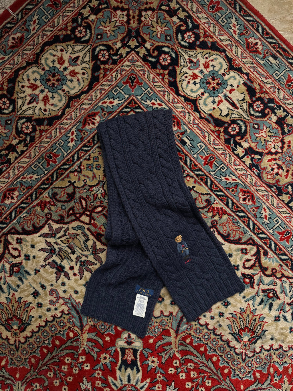 POLO RALPH LAUREN CABLE KNIT SCARF