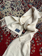 Polo Ralph Lauren Cream Lambswool Italian Made Muffler