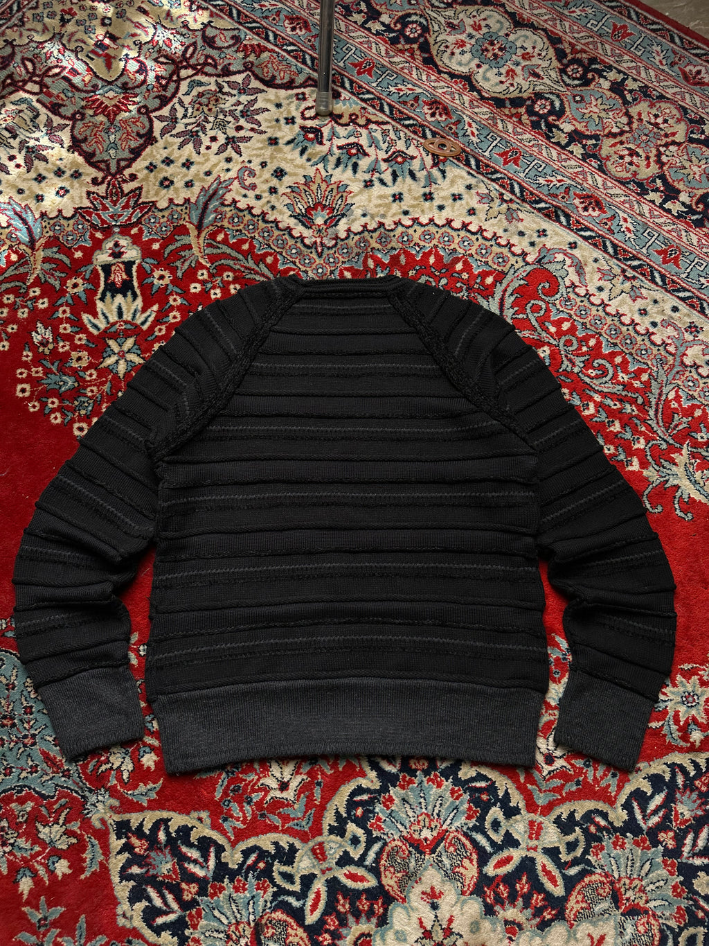 VINTAGE RELAXED FIT TEXTURED SWEATER
