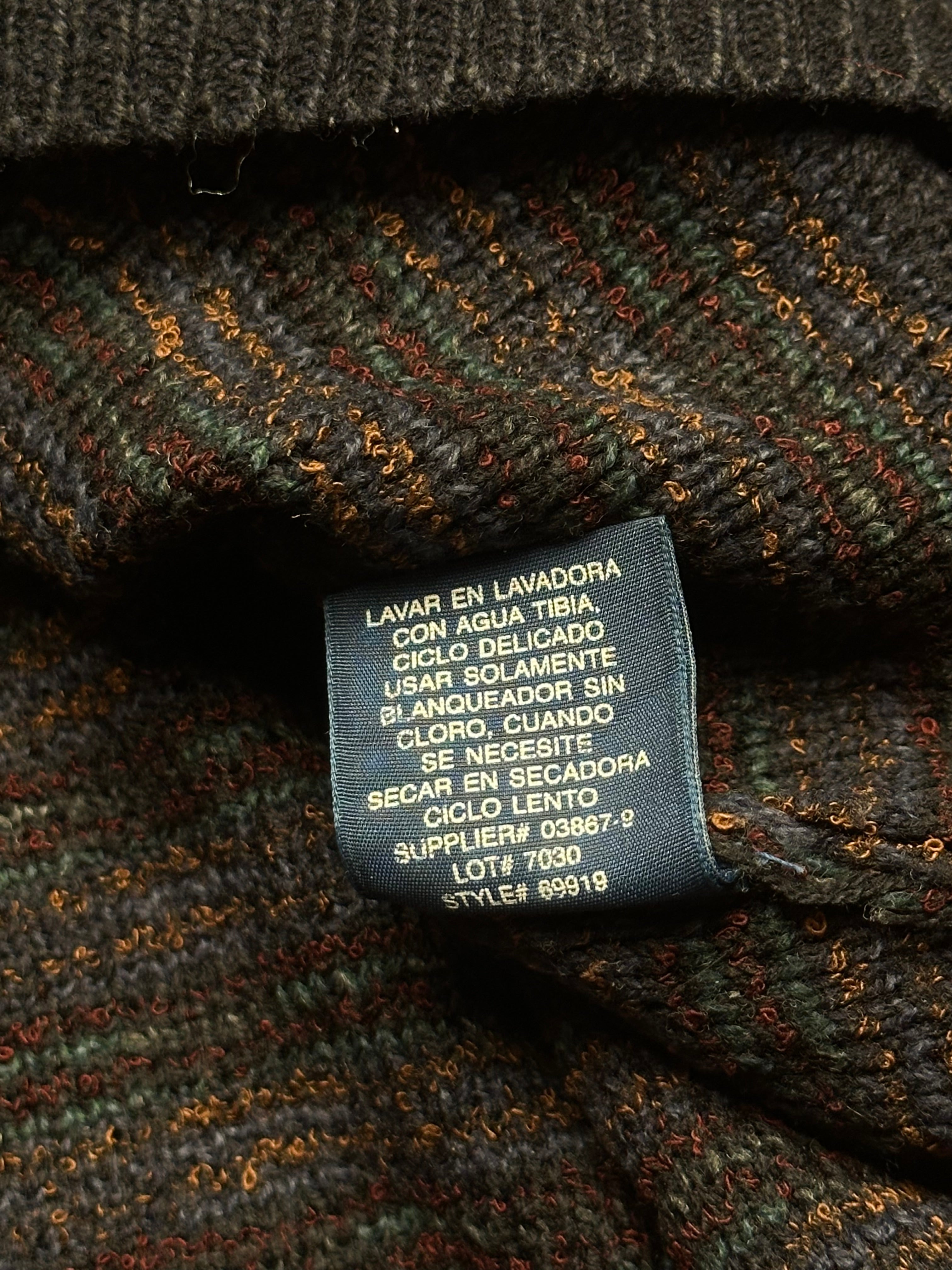 TOWNCRAFT VINTAGE TEXTURED WOOL SWEATER