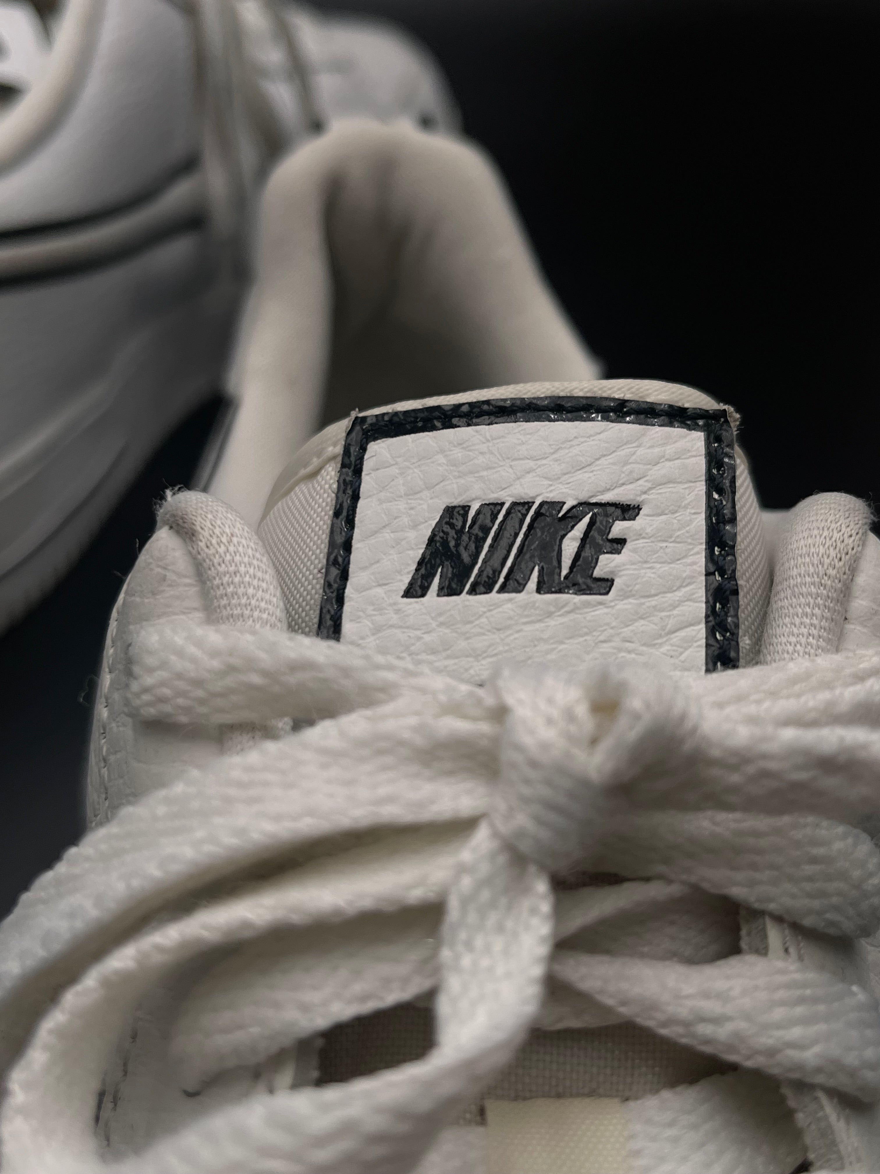 NIKE AIR FORCE 1s WHITE/BLACK