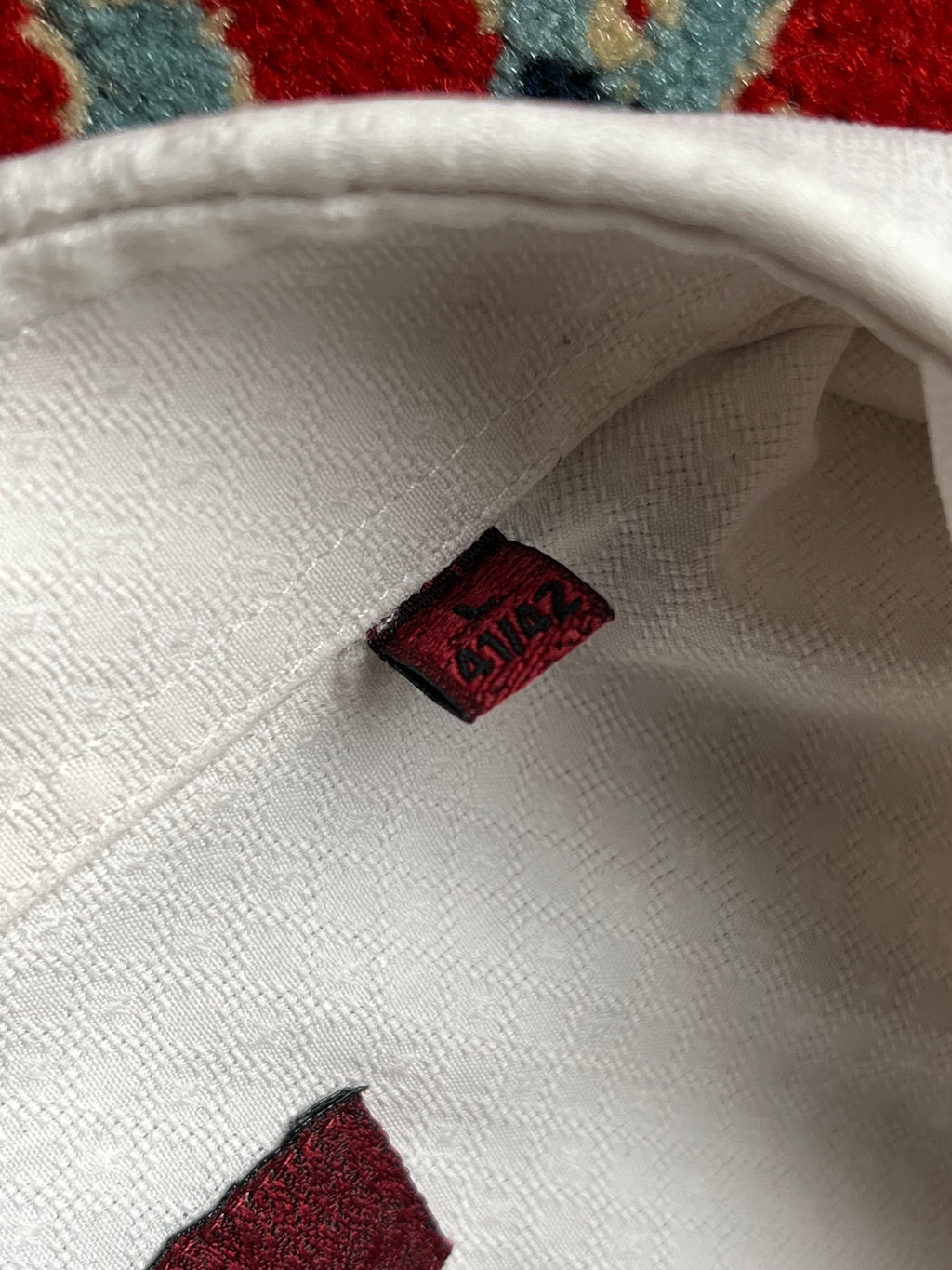 GIOVANE GENTILE TEXTURED WHITE BUTTON DOWN FORMAL SHIRT