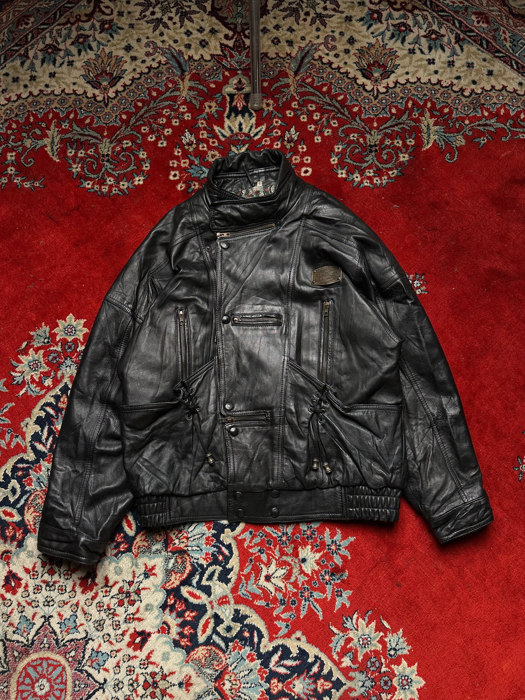 VINTAGE LIMITED CONCEPT LEATHER BOMBER JACKET