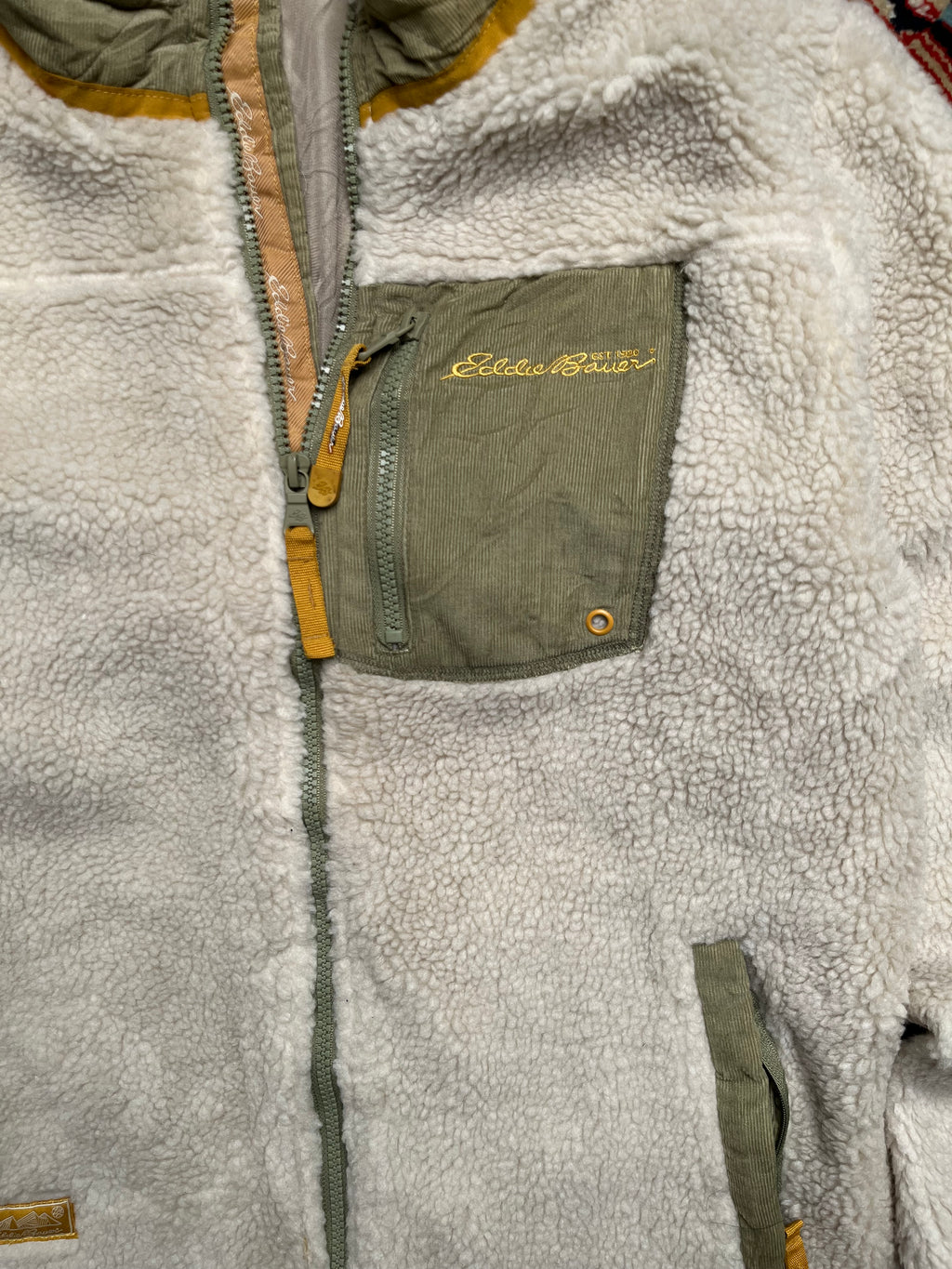 Eddie Bauer Long Sherpa Fleece Coat