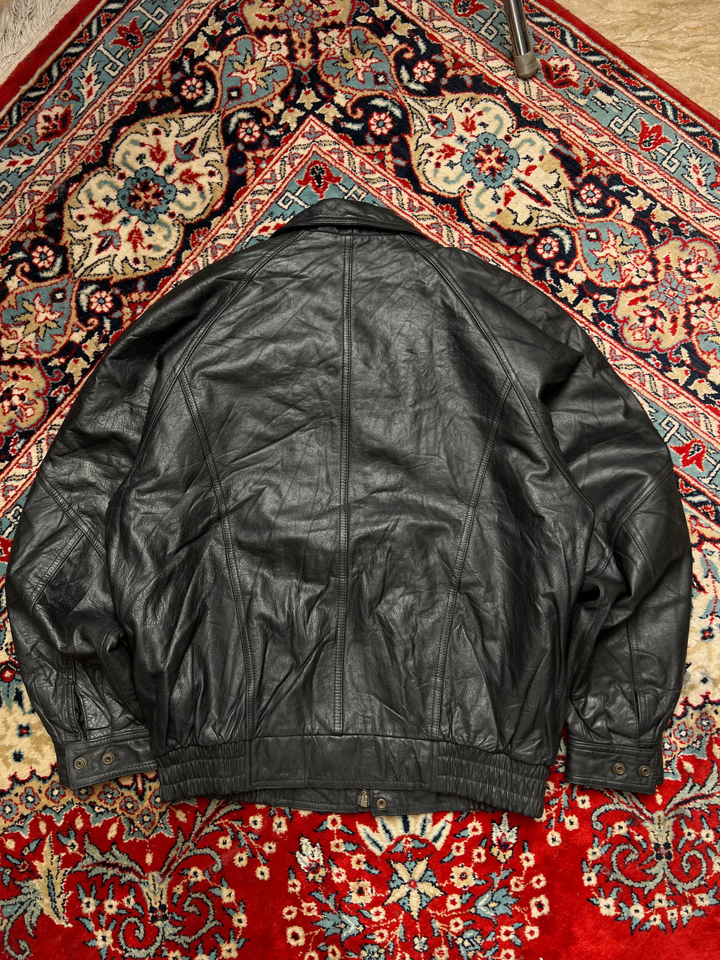 VINTAGE RELAXED FIT Leather Jacket