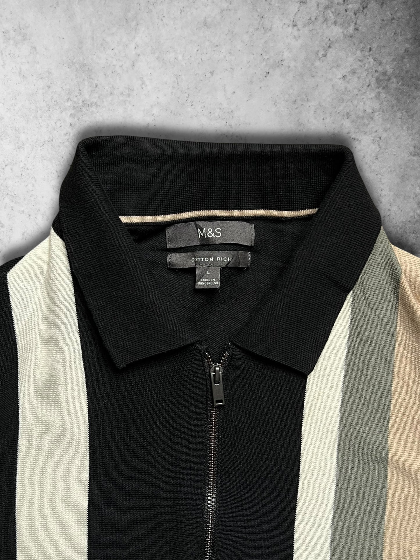 MARKS & SPENCER FULL SLEEVE KNITTED POLO