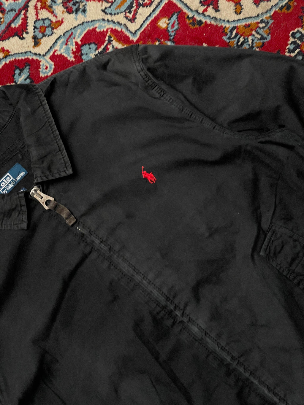 Polo Ralph Lauren Vintage Black Harrington Jacket - L