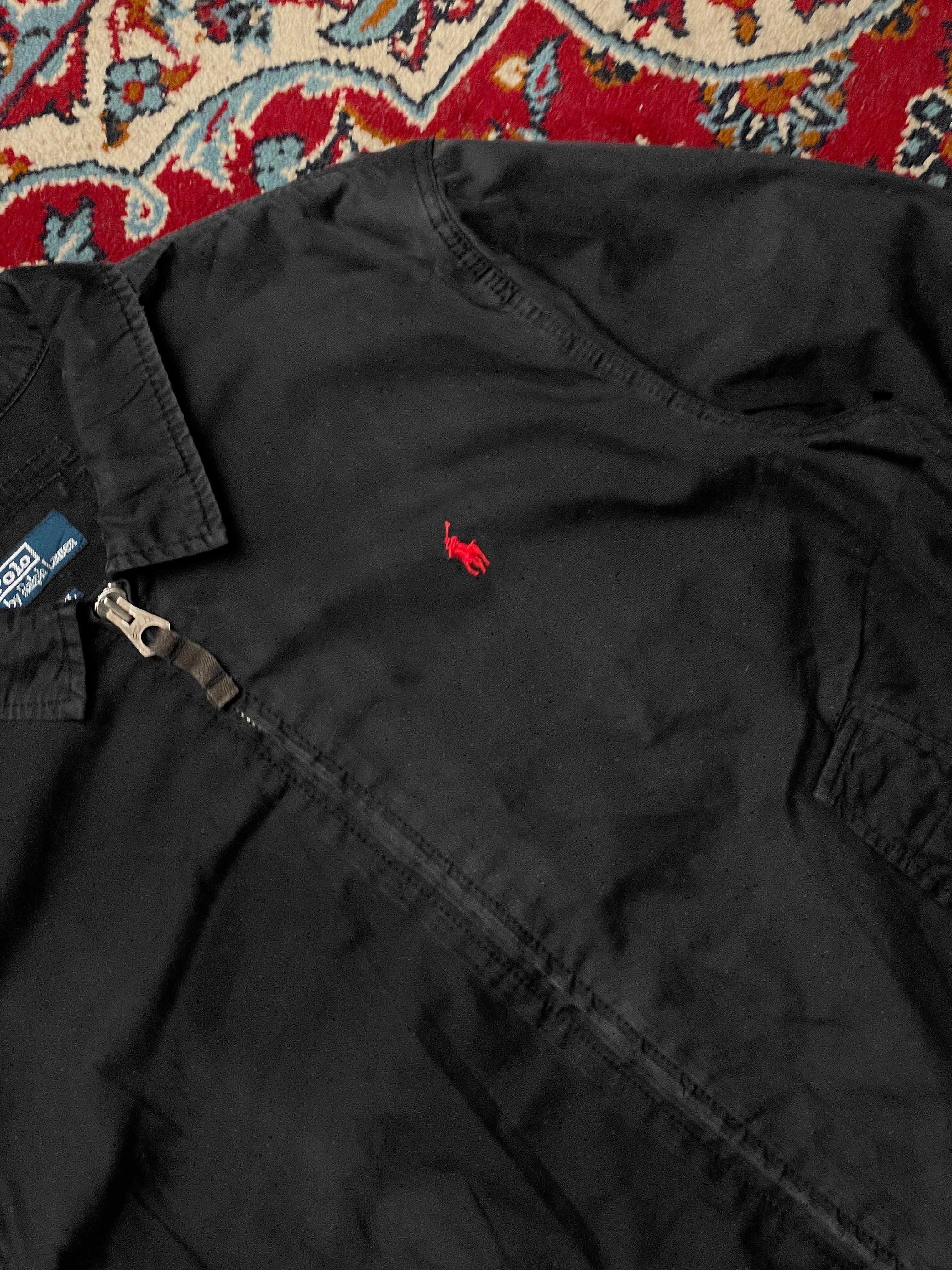 Polo Ralph Lauren Vintage Black Harrington Jacket - L