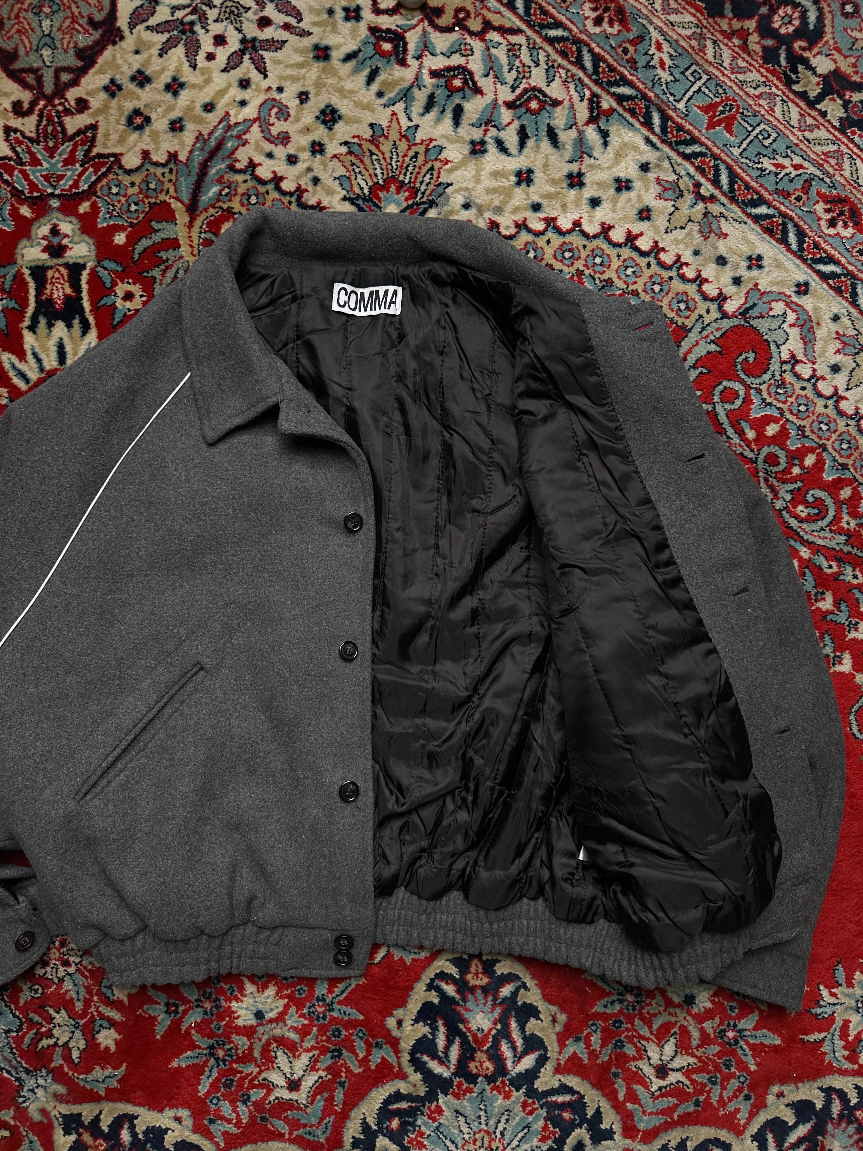 COMMA RELAXED CROPPED FIT WOOL JACKET